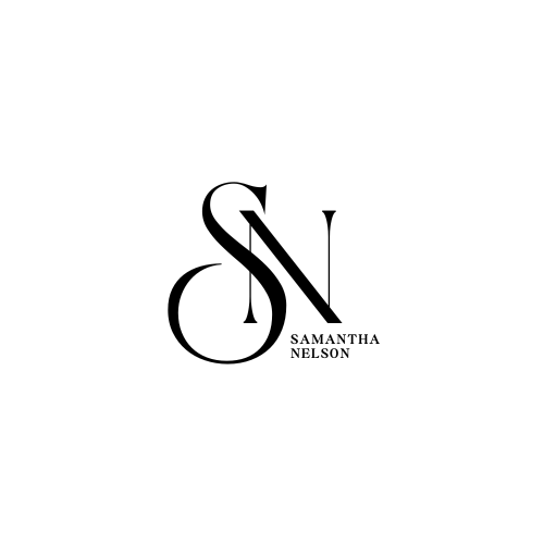 Black & White Minimalist Aesthetic Initials Font Logo (2)